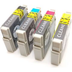 Geschikt Epson T1285 ( T1281 tot T1284 ) Reinigings cartridges van Inktmedia