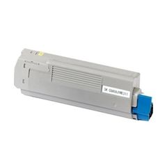 Geschikt OKI 43324421 toner geel van Inktmedia