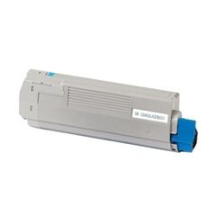 Geschikt OKI 43381907 toner cyaan van Inktmedia