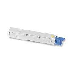 Geschikt OKI 43459369 / 43459321 toner geel high cap van Inktmedia
