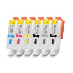Geschikt Canon Pgi-550 & Cli-551 XL serie + GRIJS Navulbare cartridges (met ARC chip) van Inktmedia