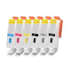 Geschikt Canon Pgi-525 & Cli-526 serie + GRIJS Navulbare cartridges (met ARC chip) van Inktmedia