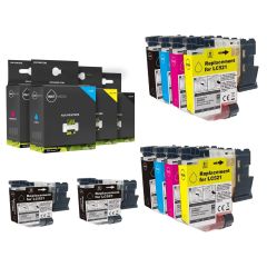 Geschikte Brother LC-521 / LC-521XL Inktcartridges – 10-Pack Multipack (4x Zwart + Cyaan, Magenta, Geel) Hoge Capaciteit – Inktmedia