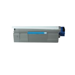 Geschikt OKI 43872307 toner cyaan van Inktmedia