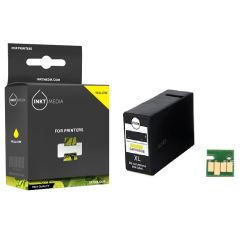 Geschikt Canon PGI-2500XL Y inktcartridge geel hoge capaciteit van Inktmedia