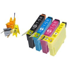 Geschikt Epson 16 / 16XL T1626 / T1636 SET Reinigings inktcartridges van Inktmedia