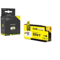 Geschikt HP 937 E XL inktcartridge geel hoge capaciteit van Inktmedia