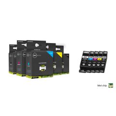 Geschikt Canon PGI-525BK Cli-526 serie MET CHIP complete set van Inktmedia