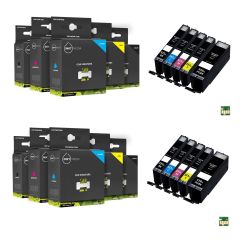 Geschikt AANBIEDING Canon pgi-550 XL en cli-551 XL serie 10X MET CHIP van Inktmedia