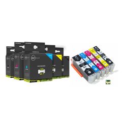 Geschikt Canon PGI-570BK Cli-571 XL serie MET CHIP complete set  van Inktmedia