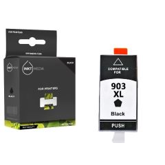 Geschikt HP 903XL L (T6M19AE) inktcartridge zwart extra hoge capaciteit van Inktmedia