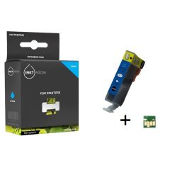 Geschikt Canon CLI-521C inktcartridge Cyaan MET CHIP van Inktmedia