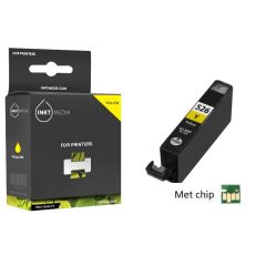 Geschikt Canon CLI-526Y inktcartridge Geel MET CHIP van Inktmedia