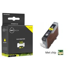 Geschikt Canon CLI-8Y  inktcartridge Geel MET CHIP van Inktmedia 