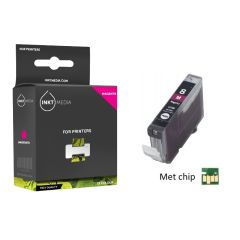 Geschikt Canon CLI-8PM  inktcartridge Foto Magenta MET CHIP van Inktmedia 