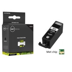 Geschikt Canon PGI-525BK inktcartridge Zwart MET CHIP van Inktmedia