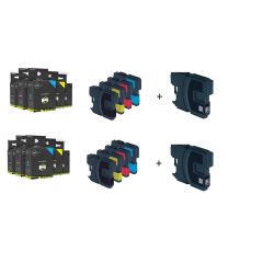 Geschikt AANBIEDING Brother LC-985 serie 10x cartridges van Inktmedia