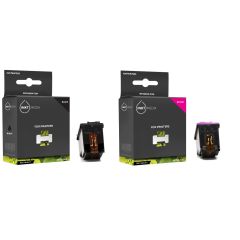 Geschikt Set HP 62XL (C2P05AE) inktcartridge zwart HP 62XL (C2P07AE) kleur hoge capaciteit van Inktmedia