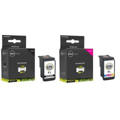 Geschikt voor Canon PG-575XL Zwart en CL-576XL kleur inktcartridge extra hoge capaciteit Inktmedia huismerk