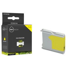 Geschikt Brother LC-970Y  inktcartridge Geel van Inktmedia