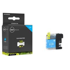 Geschikt Brother LC-125C XL inktcartridge cyaan van Inktmedia
