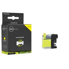 Geschikt Brother LC-223 XL Geel inktcartridge van Inktmedia met Nieuwe type chip