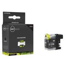 Geschikt Brother LC-123BK XL inktcartridge  Zwart van Inktmedia met nieuwe type chip