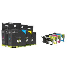 Geschikt Brother LC-1220 set BK,CY, MA, YE  inktcartridge zwart cyaan magenta en geel van Inktmedia