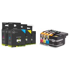 Geschikt Brother LC-3219XL LC-3217 aanbieding: zwart + 3 kleuren van Inktmedia