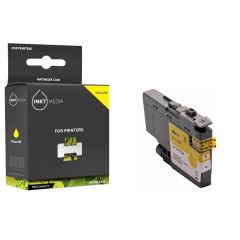 Geschikt Brother LC-3233 / LC-3235 XL inktcartridge geel van Inktmedia