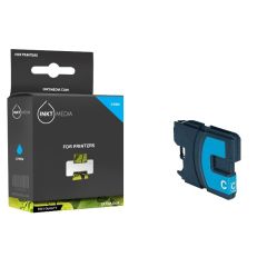 Geschikt Brother LC-980C   inktcartridge Cyaan  van Inktmedia