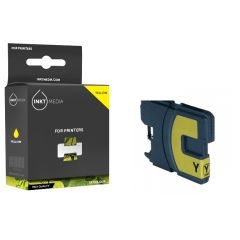 Geschikt Brother LC-1100Y  inktcartridge Geel  van Inktmedia
