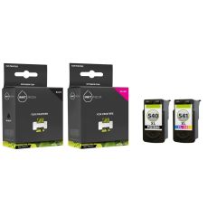 Geschikt Canon PG-540XL & CL-541XL inkt cartridge zwart & kleur hoge capaciteit van Inktmedia