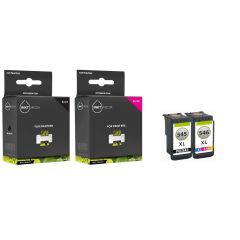 Geschikt Canon PG-545XL & CL-546XL inkt cartridge zwart & kleur hoge capaciteit van Inktmedia