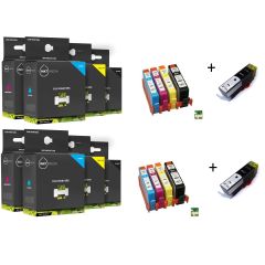 Geschikt HP 364XL AANBIEDING SET XL serie MET CHIP  10x  van Inktmedia