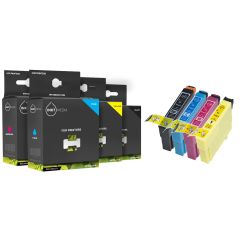 Geschikt Epson T0441 tot T0444  SET inktcartridges van Inktmedia