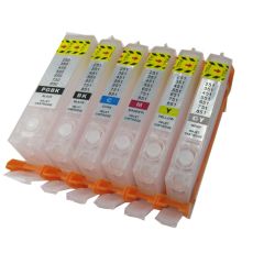 Geschikt Canon Pgi-570 & Cli-571 XL + GRIJS serie Navulbare cartridges met  ARC chip van Inktmedia