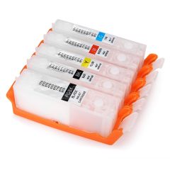 Geschikt Canon Pgi-570 & Cli-571 XL serie Navulbare cartridges met ARC chip van Inktmedia