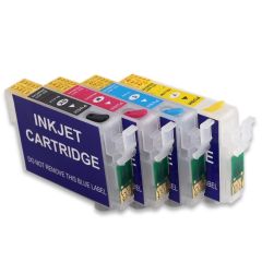 Geschikt Epson 29XL Set  T2991, T2992, T2993, en T2994 Navulbare cartridges (met ARC chip) van Inktmedia