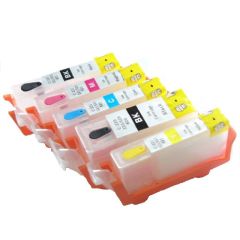 Geschikt Canon Pgi-550 & Cli-551 XL serie Navulbare cartridges met ARC chip van Inktmedia