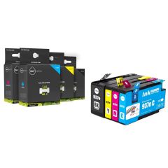 Geschikt HP 937 E XL inktcartridge multi pack BK C M Y hoge capaciteit van Inktmedia