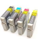 Geschikt Epson T0611 tot T0614 SET Reinigings inktcartridges van Inktmedia