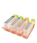 Geschikt Hp 364 XL serie 5x reinigingscartridges SET MET CHIP van Inktmedia