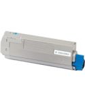 Geschikt OKI 43381907 toner cyaan van Inktmedia
