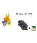 Geschikt Brother LC-127XL & 125XL reinigingscartridges SET van Inktmedia