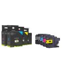 Geschikt set brother lc-421xl inkt cartridge zwart cyaan magenta en geel hoge capaciteit van inktmedia
