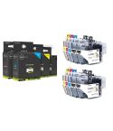 Geschikt Brother LC-422XL Inktcartridges – 10-Pack Multipack (4x Zwart + 2x Cyaan, Magenta & Geel) Hoge Capaciteit – Inktmedia