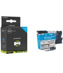 Geschikt Brother LC-521 / 521XL inktcartridge cyaan hoge capaciteit van Inktmedia