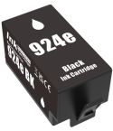 Geschikt HP 924 E XL inktcartridge zwart hoge capaciteit van Inktmedia