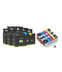 Geschikt Canon PGI-570BK Cli-571 XL serie MET CHIP complete set  van Inktmedia